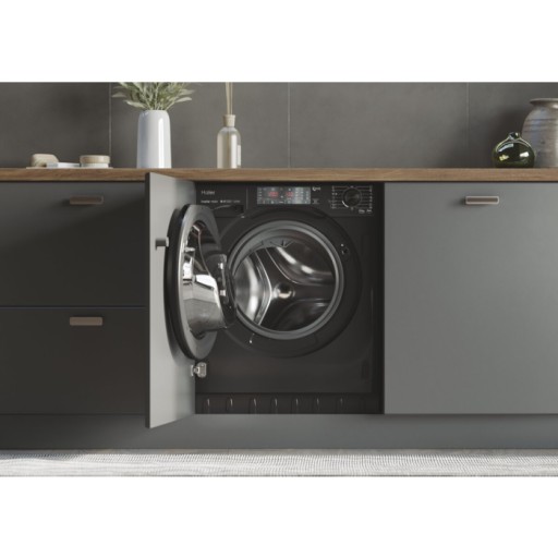 Pralko suszarka do zabudowy Haier HWDQ90B416FWBB-S 9/5kg 1600 Para Czarna