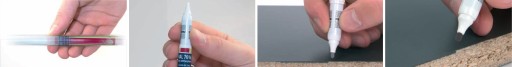 Корректор PiCo LINER с покрывающей краской RAL 5011, ручка для ретуши повреждений МДФ.