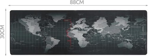 Podkładka pod mysz klawiaturę na biurko mapa