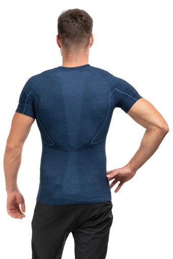 Koszulka Brubeck Active Wool Ss11710-Navy Blue xl