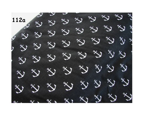 Черный материал Kotwice № 112A Ширина 1,60 м.