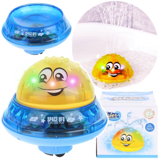 Фонтан для ванны Octopus Ufo, распыляющий воду, свет, звук, светодиод 2 в 1