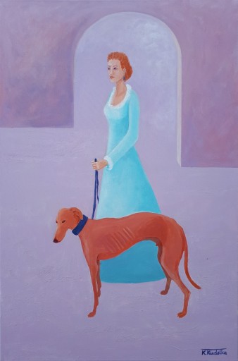 Katarzyna Kudełka, Podejście, akryl, płótno