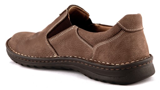 Мужские мокасины кожаные туфли POLISH WIDE 43