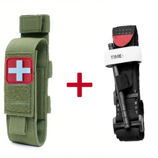 2 шт., тактическая военная аптечка, жгут, набор для выживания Molle, чехол