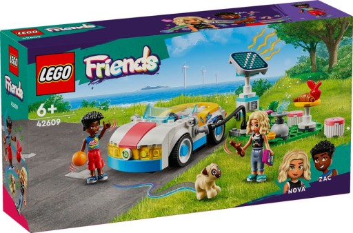 LEGO FRIENDS 42609 Электромобиль и зарядная станция + ПОДАРОЧНЫЙ ПАКЕТ