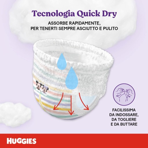 Размер одноразовых подгузников HUGGIES Skin Comfort 5 12-17 кг 34 шт.