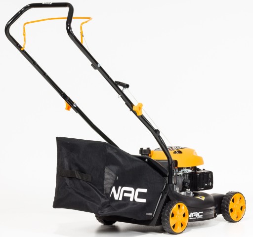 Бензиновая газонокосилка с корзиной NAC, объём 79 см³. корзина 40 л 41 см