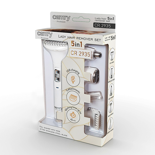 SET Аккумуляторная бритва с сеткой Триммер для бикини Брови Нос AKU USB