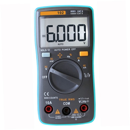 RICHMETERS RM102 Prawdziwy RMS Wielofunkcyjny LCD