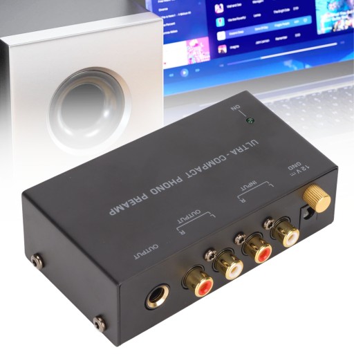 Предусилитель проигрывателя проигрывателей Phono PP400 ЧЕРНЫЙ