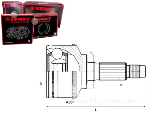 NIPPARTS PRZEGUB HOMOKINETYCZNY ZEWN MITSUBISHI