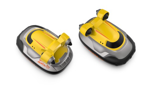 Poduszkowiec Zabawka zdalnie sterowana pływająca Mini Speedboat żółty