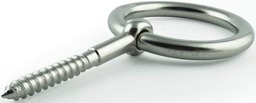 ВИНТ С УШКОЙ С КОЛЬЦОМ 6х60, НЕРЖАВЕЮЩАЯ, А4