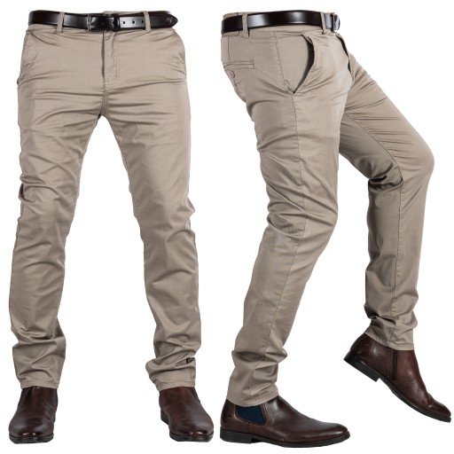 Брюки CHINOS из ткани бежевого цвета ASTRO 30 размер