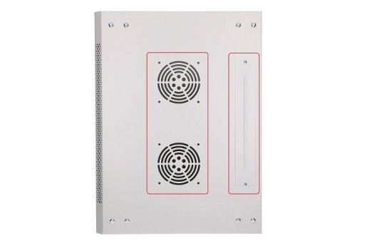 Szafka wisząca rack 9U 600x450 szara szklane