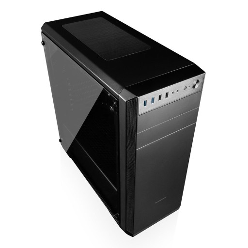 ЧЕРНЫЙ СТЕКЛЯННЫЙ КОРПУС ДЛЯ КОМПЬЮТЕРА OBERON PRO