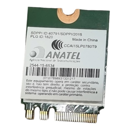 Карта Wi-Fi Qualcomm Atheros QCNFA344A Acer VN7-792G