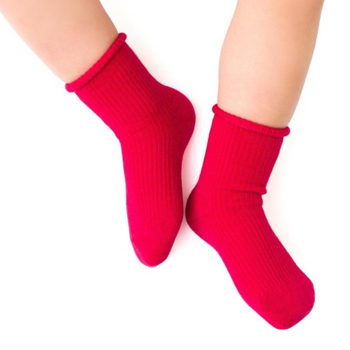 STEVEN bezuciskowe MERINO WOOL 130 czerwone# 23-25