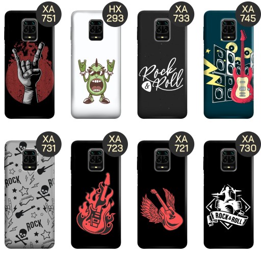 ЧЕХОЛ ДЛЯ XIAOMI REDMI Note 9 PRO ROCK PATTERNS ROCK N Roll GITARA