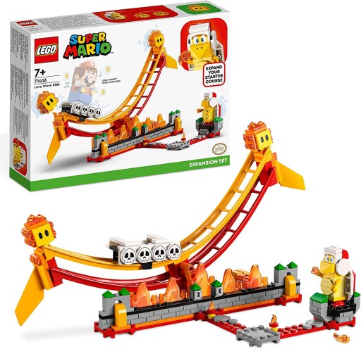 LEGO SUPER MARIO — ПОЕЗДКА НА ЛАВОВЫХ ВОЛНАХ — НАБОР