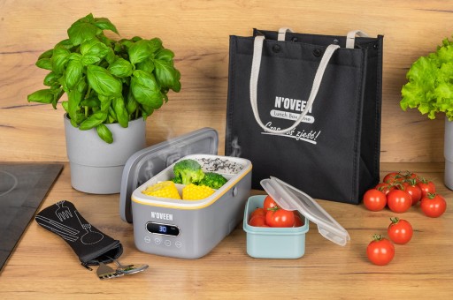 ЭЛЕКТРИЧЕСКАЯ ПАРОВАЯ ПЕЧЬ LUNCH BOX ДЛЯ ПРИГОТОВЛЕНИЯ ПИЩИ ПРИ ТЕМПЕРАТУРЕ 100 °C, КОМПЛЕКТ N'OVEEN MLB 910