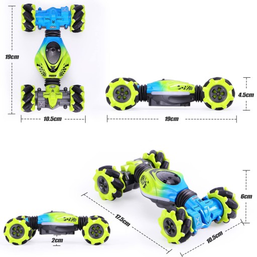 SAMOCHÓD DRIFT ZDALNIE STEROWANY 4WD RC GESTEM KASKADERSKI AUTO + PILOT