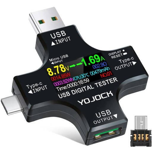 Измеритель тока USB C 2 в 1