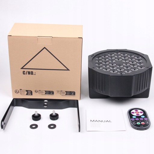 DMX512 36W 36-LED Сценический светильник с дистанционным управлением