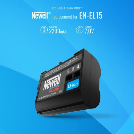 Аккумулятор Newell EN-EL15 PLUS Nikon емкостью 2200 мАч