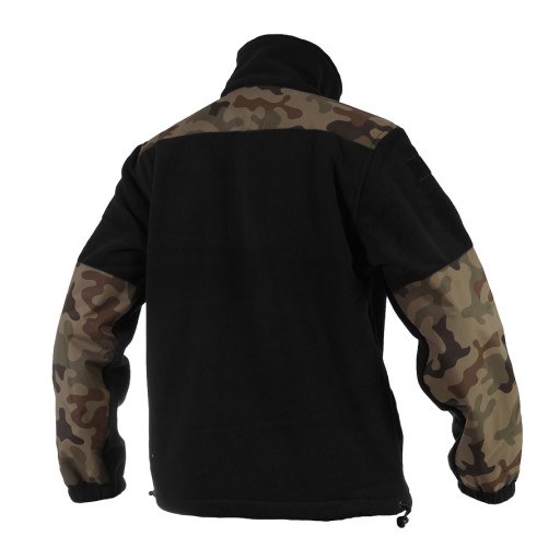 Bluza Polarowa Męska Polar Wojskowy Podpinka Texar GROM Black/Pl Camo XXL