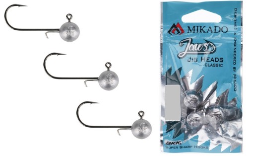 Główka jigowa Mikado Jaws Classic Jig 6 3g 3szt. Rozmiar: 6
