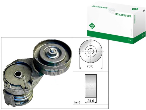 РОЛИК НАТЯЖИТЕЛЯ КЛИНОВОГО РЕМНЯ INA 032145299A