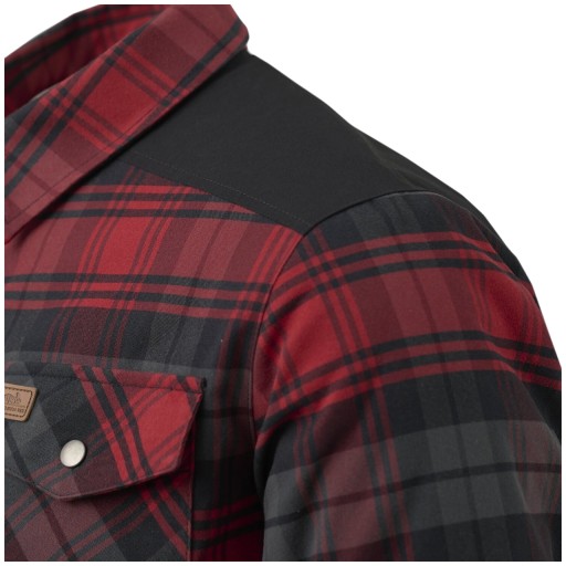 Мужская рубашка в клетку утепленная куртка WINTER WARDEN HELIKON Blue 3XL