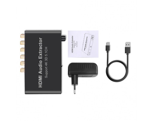 Аудиоэкстрактор 5.1 из HDMI в объемный звук + наушники