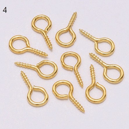 haczyki JUBILERSKIE 6,5 x 13,5 mm - wkręcane
