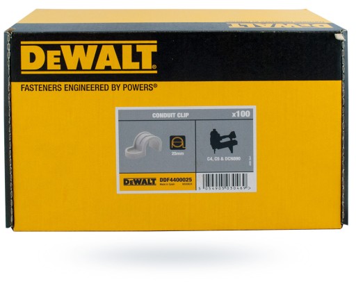 Зажим-держатель ПВХ 20мм 100 шт. для DCN890 DEWALT