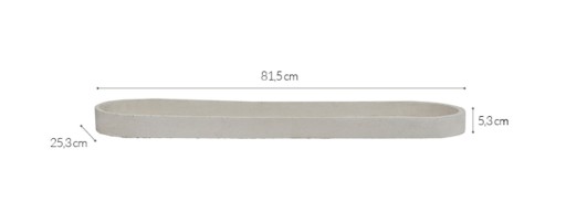 АРХИТЕКТУРНЫЙ БЕТОННЫЙ ДЕКОРАТИВНЫЙ ПОДНОС 81x25