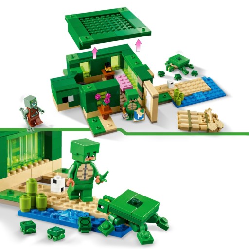 LEGO 21254 MINECRAFT Domek na plaży żółwi