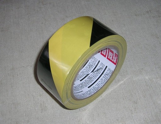 Taśma klejąca Ostrzegawcza 48mm x 33m żółta