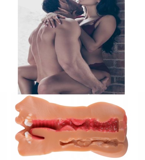 MASTURBATOR MĘSKI SZTUCZNA POCHWA CIPKA WAGINA USTA ODBYT DLA MĘŻCZYZN