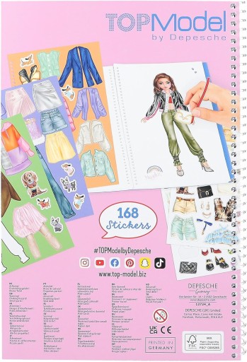 Одень меня Городская девушка КНИГА КАРТИН ТОП-МОДЕЛЬ DRESS ME UP DEPESCHE 0412724