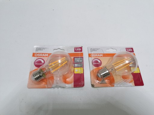 Светодиодная лампа OSRAM E27 8,5 Вт, комплект из 2 шт., 8z74