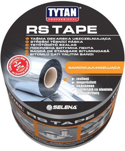 RS TAPE Tytan Professional Кровельная лента 20см х 10м Битумный кирпич