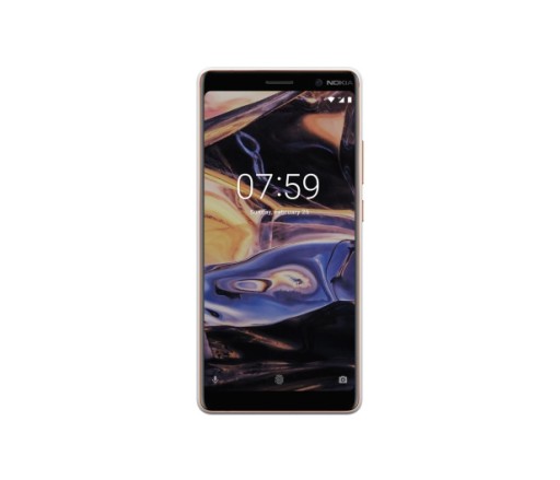 telefon Nokia 7 Plus Dual SIM biało-miedziany