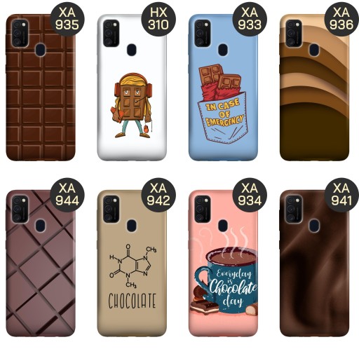 ETUI DO SAMSUNG GALAXY M21 WZORY CZEKOLADA CHOCO SŁODYCZE OBUDOWA POKROWIEC