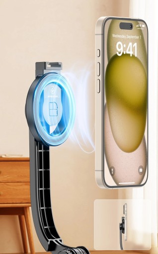 Держатель для селфи STICK со штативом MagSafe L20 с дистанционным управлением Bluetooth для iPhone