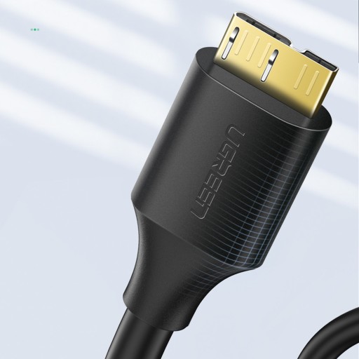 ЗЕЛЕНЫЙ КАБЕЛЬ ДЛЯ НАКОПИТЕЛЯ USB A - USB B 3.0 ПЕРЕДАЧА ДАННЫХ ДО 5 Гбит/с 1м