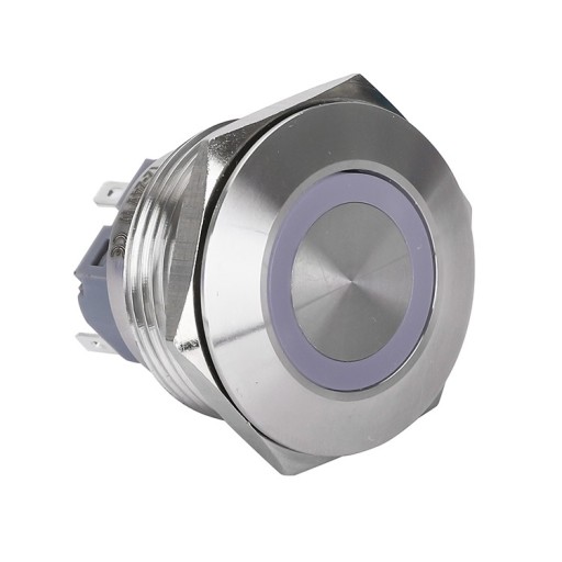 PRZYCISK MONOSTABILNY WANDALOODPORNY 250V 5A 28x35MM ZIELONY