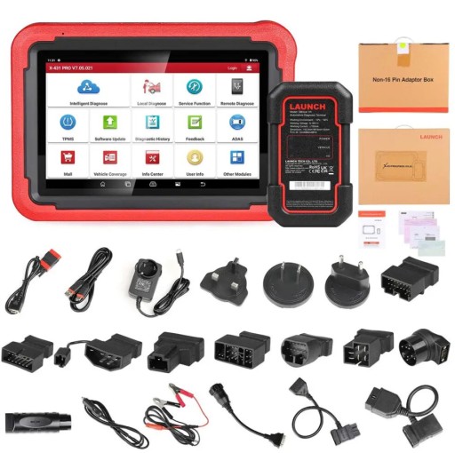LAUNCH X431 PROS V 5.0 + 2 чемодана НОВАЯ МОДЕЛЬ RED 23r JPL 2 ГОДА ДЕЙСТВИЯ